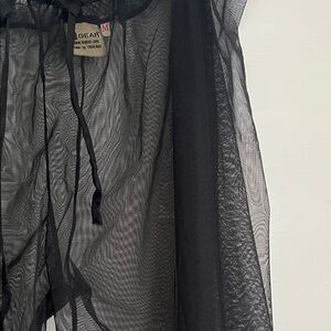 Ingear Sheer Black Mesh Swim Coverup